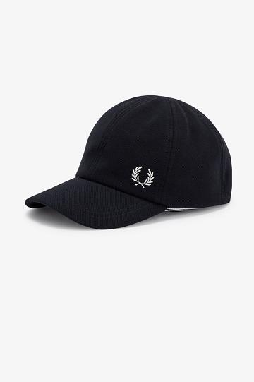 Pánské Klobouky Fred Perry Classic Piqué Černé | CZ 1980QMAZ